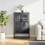 vidaXL Dulap înalt, antracit, 68x39x111,5 cm, oțel vidaXL Dulap înalt, antracit, 68x39x111,5 cm, oțel