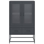 vidaXL Dulap înalt, antracit, 68x39x111,5 cm, oțel vidaXL Dulap înalt, antracit, 68x39x111,5 cm, oțel