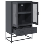 vidaXL Dulap înalt, antracit, 68x39x111,5 cm, oțel vidaXL Dulap înalt, antracit, 68x39x111,5 cm, oțel
