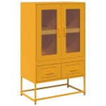 vidaXL Dulap înalt, galben muștar, 68x39x111,5 cm, oțel vidaXL Dulap înalt, galben muștar, 68x39x111,5 cm, oțel