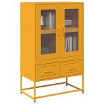 vidaXL Dulap înalt, galben muștar, 68x39x111,5 cm, oțel vidaXL Dulap înalt, galben muștar, 68x39x111,5 cm, oțel