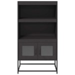 vidaXL Dulap înalt, negru, 68x39x123 cm, oțel vidaXL Dulap înalt, negru, 68x39x123 cm, oțel