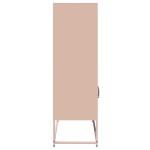 vidaXL Dulap înalt, roz, 68x39x123 cm, oțel