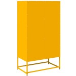 vidaXL Dulap înalt, galben muștar, 68x39x123 cm, oțel vidaXL Dulap înalt, galben muștar, 68x39x123 cm, oțel