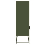 vidaXL Dulap înalt, verde măsliniu, 68x39x123 cm, oțel