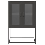 vidaXL Dulap înalt, negru, 68x39x107 cm, oțel