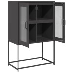 vidaXL Dulap înalt, negru, 68x39x107 cm, oțel