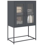 vidaXL Dulap înalt, antracit, 68x39x107 cm, oțel vidaXL Dulap înalt, antracit, 68x39x107 cm, oțel