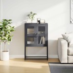 vidaXL Dulap înalt, antracit, 68x39x107 cm, oțel vidaXL Dulap înalt, antracit, 68x39x107 cm, oțel