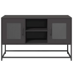 vidaXL Dulap TV, negru, 68,5x39x60,5 cm, oțel vidaXL Dulap TV, negru, 68,5x39x60,5 cm, oțel
