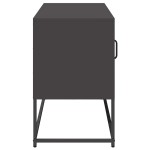 vidaXL Dulap TV, negru, 68,5x39x60,5 cm, oțel vidaXL Dulap TV, negru, 68,5x39x60,5 cm, oțel