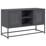 vidaXL Dulap TV, antracit, 100,5x39x60,5 cm, oțel