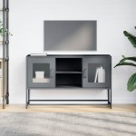 vidaXL Dulap TV, antracit, 100,5x39x60,5 cm, oțel