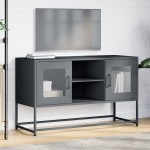 vidaXL Dulap TV, antracit, 100,5x39x60,5 cm, oțel