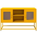 vidaXL Dulap TV, galben muștar, 100,5x39x60,5 cm, oțel