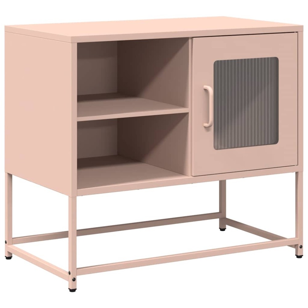 vidaXL Dulap TV, roz, 68x39x60,5 cm, oțel