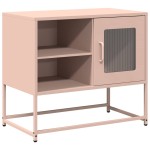 vidaXL Dulap TV, roz, 68x39x60,5 cm, oțel