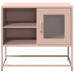 vidaXL Dulap TV, roz, 68x39x60,5 cm, oțel