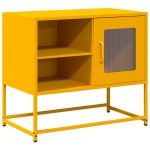 vidaXL Dulap TV, galben muștar, 68x39x60,5 cm, oțel