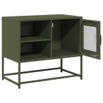 vidaXL Dulap TV, verde măsliniu, 68x39x60,5 cm, oțel