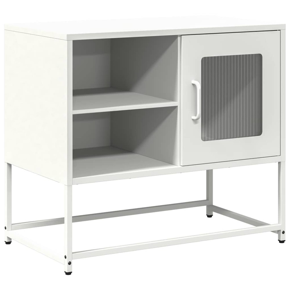 vidaXL Dulap TV, alb, 68x39x60,5 cm, oțel