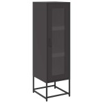 vidaXL Dulap înalt, negru, 36x39x123 cm, oțel laminat la rece