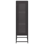 vidaXL Dulap înalt, negru, 36x39x123 cm, oțel laminat la rece