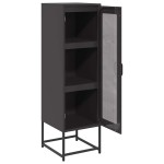 vidaXL Dulap înalt, negru, 36x39x123 cm, oțel laminat la rece