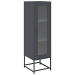 vidaXL Dulap înalt, antracit, 36x39x123 cm, oțel laminat la rece vidaXL Dulap înalt, antracit, 36x39x123 cm, oțel laminat la rece