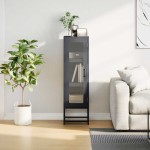 vidaXL Dulap înalt, antracit, 36x39x123 cm, oțel laminat la rece vidaXL Dulap înalt, antracit, 36x39x123 cm, oțel laminat la rece