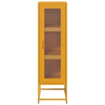 vidaXL Dulap înalt, galben muștar, 36x39x123 cm, oțel laminat la rece vidaXL Dulap înalt, galben muștar, 36x39x123 cm, oțel laminat la rece