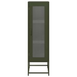 vidaXL Dulap înalt, verde măsliniu, 36x39x123 cm, oțel laminat rece vidaXL Dulap înalt, verde măsliniu, 36x39x123 cm, oțel laminat rece