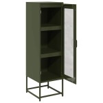 vidaXL Dulap înalt, verde măsliniu, 36x39x123 cm, oțel laminat rece vidaXL Dulap înalt, verde măsliniu, 36x39x123 cm, oțel laminat rece