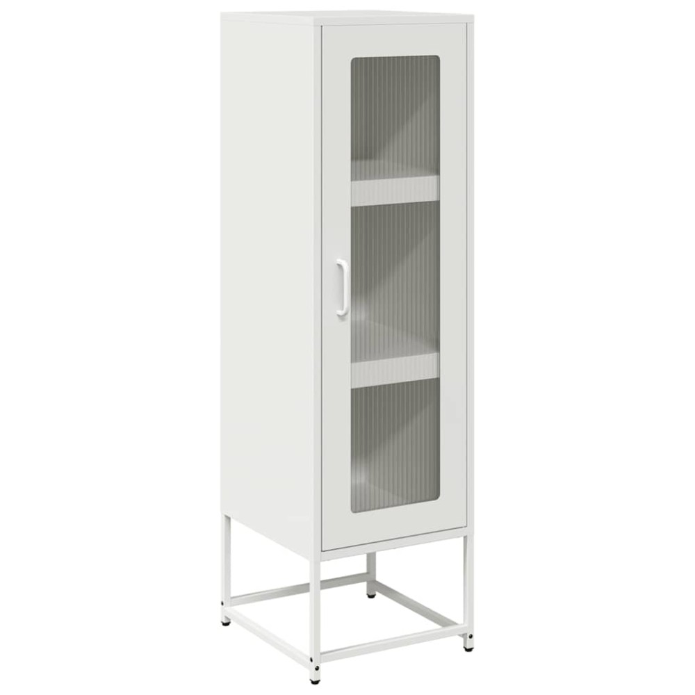 vidaXL Dulap înalt, alb, 36x39x123 cm, oțel laminat la rece