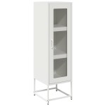 vidaXL Dulap înalt, alb, 36x39x123 cm, oțel laminat la rece