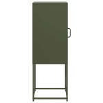 vidaXL Dulap, verde măsliniu, 36x39x107 cm, oțel laminat la rece