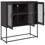 vidaXL Dulap, negru, 100,5x39x107 cm, oțel laminat la rece