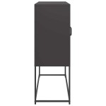 vidaXL Dulap, negru, 100,5x39x107 cm, oțel laminat la rece