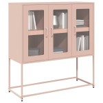 vidaXL Dulap, roz, 100,5x39x107 cm, oțel laminat la rece vidaXL Dulap, roz, 100,5x39x107 cm, oțel laminat la rece