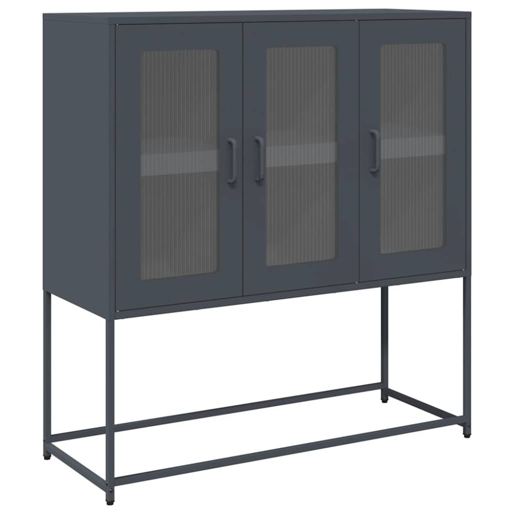 vidaXL Dulap, antracit, 100,5x39x107 cm, oțel laminat la rece