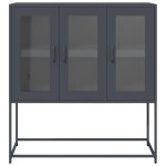 vidaXL Dulap, antracit, 100,5x39x107 cm, oțel laminat la rece