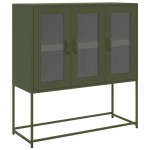 vidaXL Dulap, verde măsliniu, 100,5x39x107 cm, oțel laminat la rece