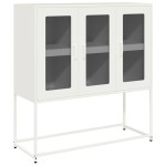 vidaXL Dulap, alb, 100,5x39x107 cm, oțel laminat la rece