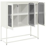 vidaXL Dulap, alb, 100,5x39x107 cm, oțel laminat la rece