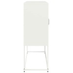 vidaXL Dulap, alb, 100,5x39x107 cm, oțel laminat la rece