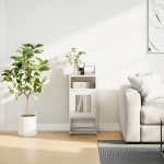 vidaXL Noptieră, alb, 36x39x78 cm, oțel laminat la rece