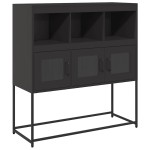 vidaXL Dulap, negru, 100,5x39x107 cm, oțel laminat la rece
