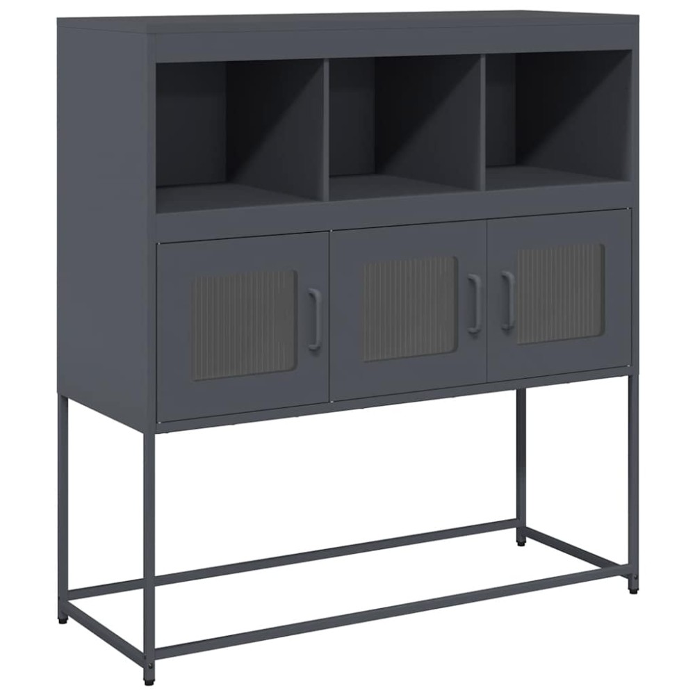 vidaXL Dulap, antracit, 100,5x39x107 cm, oțel laminat la rece