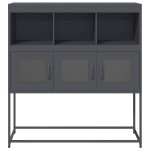 vidaXL Dulap, antracit, 100,5x39x107 cm, oțel laminat la rece