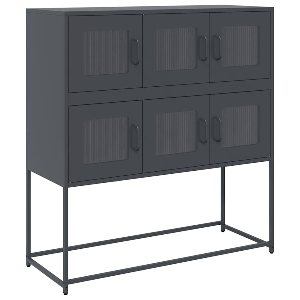 vidaXL Dulap, antracit, 100,5x39x107 cm, oțel laminat la rece